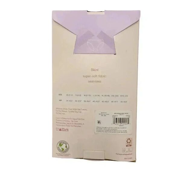 Joyspun Women's Seamless Bikini Panties 6 Pair New - Picture 7 of 10